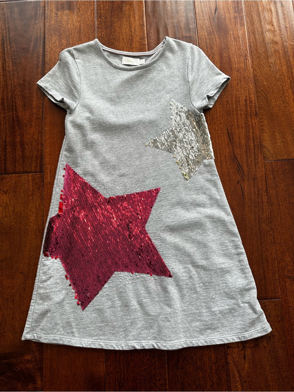Mini Boden flip Sequin A-line Star Dress